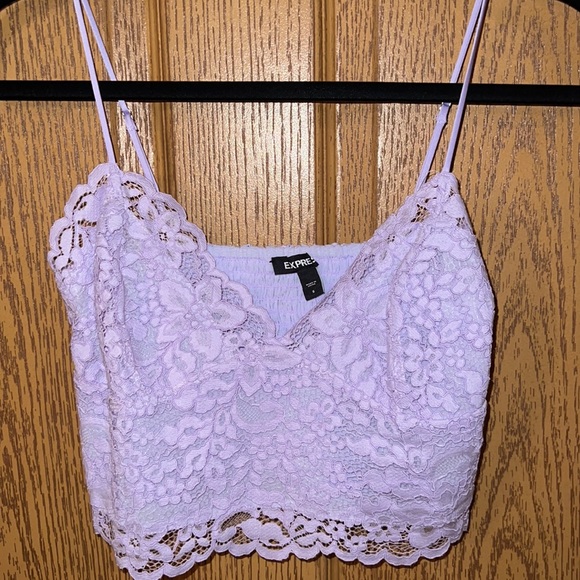 Express - Lace Cropped Cami - Picture 4 of 5